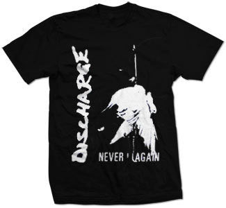 Discharge "Never Again" T Shirt