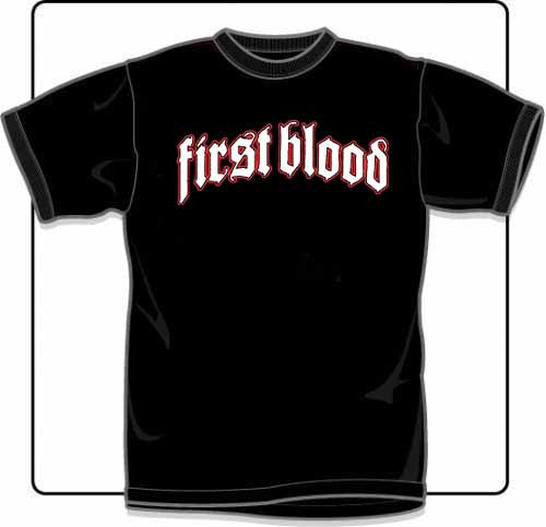 First Blood Logo T Shirt Large