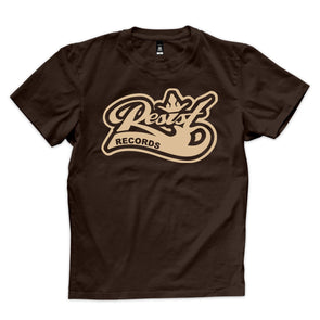 Resist "Logo" Coffee On Chocolate T Shirt