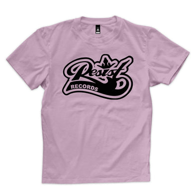 Resist "Logo" Black On Lavender T Shirt