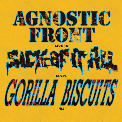 Agnostic Front / Gorilla Biscuits / Sick Of It All	"Live In N.Y.C. '91" LP
