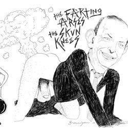 The Farting Arses / The Skun Knees "Split" 7"