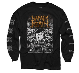 Napalm Death "From Enslavement To Obliteration" Long Sleeve Shirt