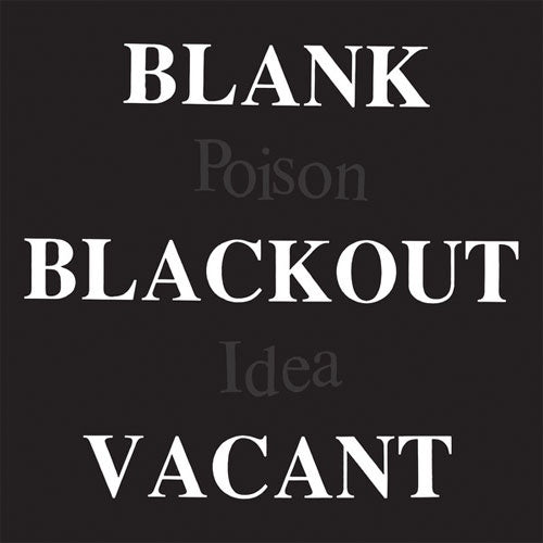 Poison Idea "Blank Blackout Vacant" 2xLP