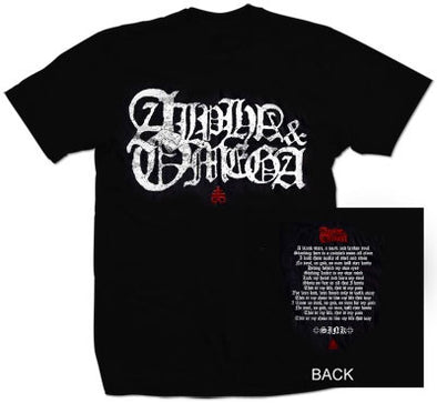Alpha And Omega "Sink Lyric" T Shirt