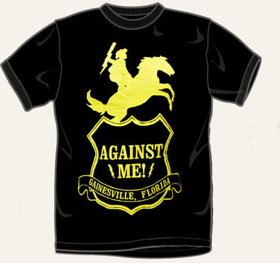 Against Me! "Shield" Black T Shirt