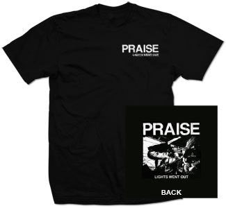 Praise "Lights Went Out Pocket" Black T Shirt