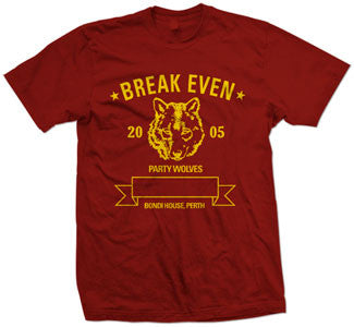 Break Even "Party Wolves" T Shirt