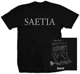 Saetia "Form Letter" Black T Shirt
