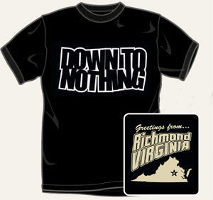 Down To Nothing "Greetings From Richmond" T Shirt