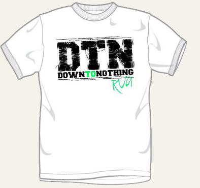 Down To Nothing "RVA" White T Shirt