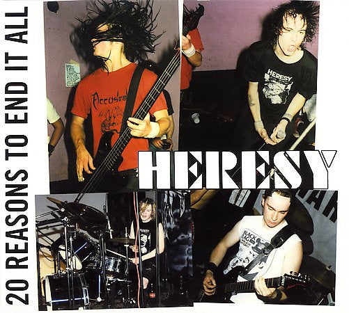 Heresy "20 Reasons To End It All" LP