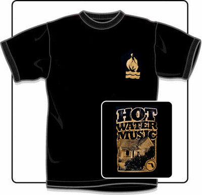 Hot Water Music "Porch" Black T Shirt