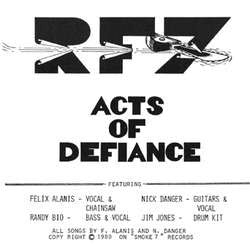 RF7	"Acts Of Defiance"	7"