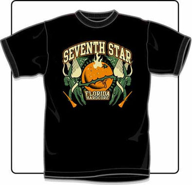 Seventh Star Orange T Shirt Large