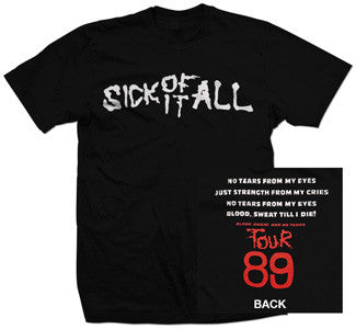Sick Of It All "89 Tour" T Shirt