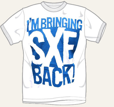 Trust Comes Tough Bringing sXe Back Blue Tee